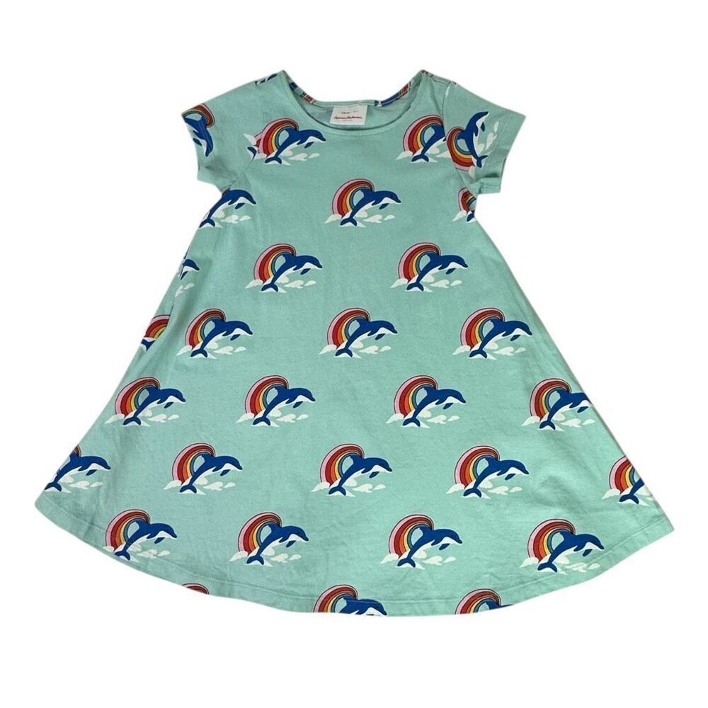 Hanna Andersson Wave Rainbows & Dolphin Print size 5